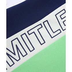 Pine Kids Cotton Knit T-Shirts with Half Sleeves and Limitless Text Print - Light Green
