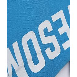 Pine Kids Cotton Knit Polo T-Shirt with Half Sleeves and Awesome Text Print - Blue