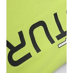 Pine Kids Cotton Knit Polo T-Shirt with Half Sleeves and Best Future Text Print in Green