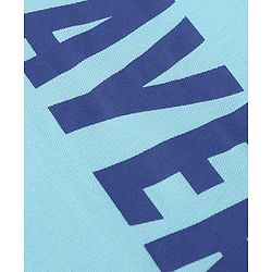 Pine Kids Cotton Knit Polo T-Shirt with Half Sleeves and Player 2.0 Text Print - Blue