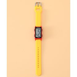 Pine Kids Rectangle Digital Watch - Yellow