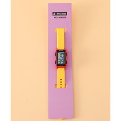 Pine Kids Rectangle Digital Watch - Yellow