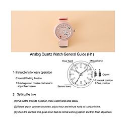 Pine Kids Free Size Analog Watch - Pink