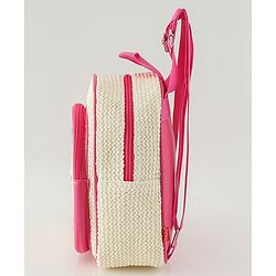 Pine Kids Fashion Backpacks with Floral Applique - PInk