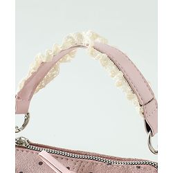 Pine Kids Sling Bag With Bow Applique & Polka Dot Free Size - Pink