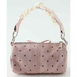 Pine Kids Sling Bag With Bow Applique & Polka Dot Free Size - Pink