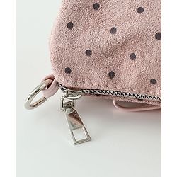 Pine Kids Sling Bag With Bow Applique & Polka Dot Free Size - Pink