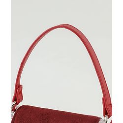 Pine Kids Free Size Sling Bag with Bow Applique and Lace Detailing - Red