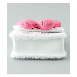 Pine Kids Free Size Sling Bag with Floral Applique and Fur Detailing - White