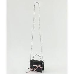Pine Kids Free Size Sling Bag with Bow Applique - Black
