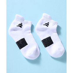 Pine Active Cotton Lycra Knit Terry Breathable Ankle Length Athletic Socks Pack of 3 - White, Red & Pink