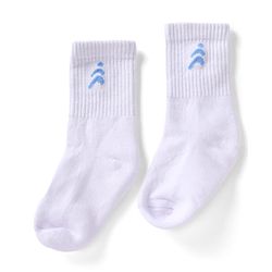 Pine Active Cotton Lycra Knit Terry Breathable Mid Calf Length Athletic Socks With Design Pack of 3 - White, Lilac & Pink