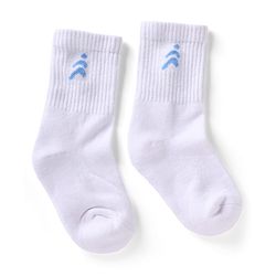 Pine Active Cotton Lycra Knit Terry Breathable Mid Calf Length Athletic Socks With Design Pack of 3 - White, Lilac & Pink