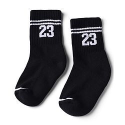 Pine Active Cotton Lycra Knit Terry Breathable Crew Calf Length Athletic Socks With Numeric Text Design Pack of 3 - White, Black & Pink