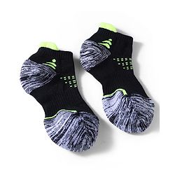 Pine Active Cotton Lycra Knit Terry Breathable Ankle Length Athletic Socks Pack of 3 - White, Grey & Black