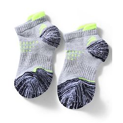 Pine Active Cotton Lycra Knit Terry Breathable Ankle Length Athletic Socks Pack of 3 - White, Grey & Black