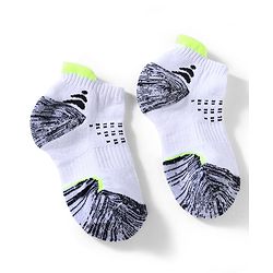 Pine Active Cotton Lycra Knit Terry Breathable Ankle Length Athletic Socks Pack of 3 - White, Grey & Black