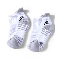 Pine Active Cotton Lycra Knit Terry Breathable Ankle Length Athletic Socks Pack of 3 - White, Black & Light Blue