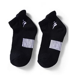Pine Active Cotton Lycra Knit Terry Breathable Ankle Length Athletic Socks Pack of 3 - White, Red & Black