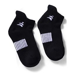 Pine Active Cotton Lycra Knit Terry Breathable Ankle Length Athletic Socks Pack of 3 - White, Red & Black