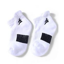 Pine Active Cotton Lycra Knit Terry Breathable Ankle Length Athletic Socks Pack of 3 - White, Red & Black