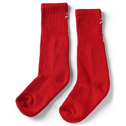 Pine Active Cotton Lycra Knit Terry Breathable Knee Length Football Socks Pack of 3 - White, Black & Red