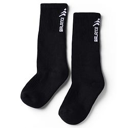 Pine Active Cotton Lycra Knit Terry Breathable Knee Length Football Socks Pack of 3 - White, Black & Red