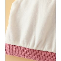 Pine Kids Solid Woollen Cap & Muffler Pink-Diameter 19 cm