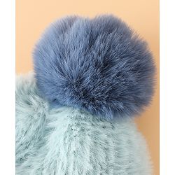 Pine Kids Woollen Cap with Pom Pom & Knot Pink - Diameter 25 cm
