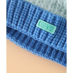 Pine Kids Woollen Cap with Pom Pom & Knot Pink - Diameter 25 cm