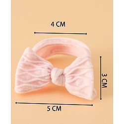 Pine Kids Free Size Hair Rubber Bands With Bow Applique Pack of 6 - Multicolor