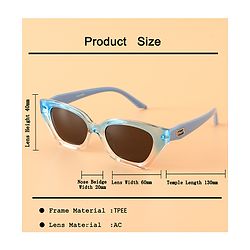 Pine Kids 13 cm Baby Sunglasses Lightweight Frame Boy - Blue