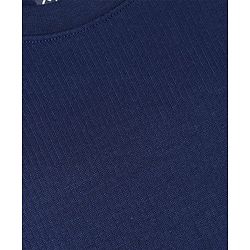 Pine Kids Cotton Ribbed Knit Solid Thermal Top with Full Sleeves - Blue