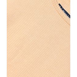 Pine Kids Cotton Blend Knit Solid Thermal Tops with Full Sleeves - Peach
