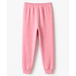 Pine Kids Cotton Mix Knit Full Length Thermal Pant - Light Pink