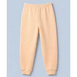 Pine Kids Cotton Mix Knit Ribbed Full Length Thermal Pant - Peach