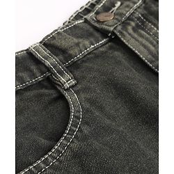 Pine Kids Denim Woven Full Length Jeans Jeans With Cargo Pockets - Green Tint