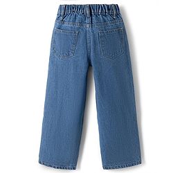 Pine Kids Denim Woven Full Length Solid Jeans - Blue