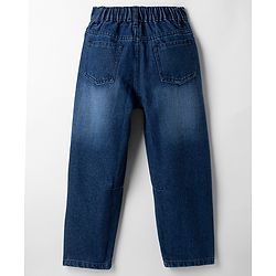 Pine Kids Cotton Blend Denim Woven Full Length Solid Jeans - Blue