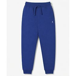 Pine Kids Cotton Knit Full Length Solid Lounge Pants Pack of 3 - Navy Blue, Maroon & Green