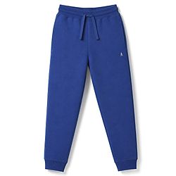 Pine Kids Cotton Knit Full Length Solid Lounge Pants Pack Of 3 - White, Blue & Red