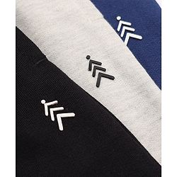 Pine Kids Cotton Knit Full Length Jogger Fit Solid Lounge Pant with Drawstring Pack of 3 in Black Grey Navy Blue