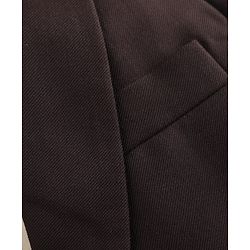 Pine Kids Knit Full Sleeves T-Shirt & Trouser Set With Blazer - Brown