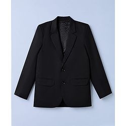 Pine Kids Knit Full Sleeves Party suit With Bow - Black