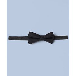 Pine Kids Knit Full Sleeves Party suit With Bow - Black