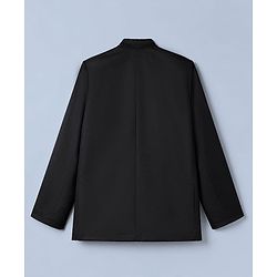 Pine Kids Knit Full Sleeves Party suit With Bow - Black