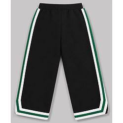 Pine Kids Knit Full Length Track Pant With Side Tape Detailing - Black