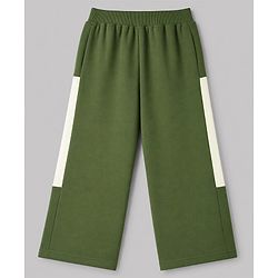 Pine Kids Knit Full Length Cut N Sew Solid Lounge Pant - Olive Green