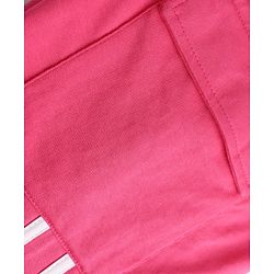 Pine Kids Knit Full Length Solid Lounge Pant With Tape Detailing - Dark Pink