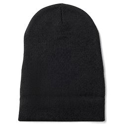 Pine Kids Knit Solid Monkey Cap in Black - Diameter 18